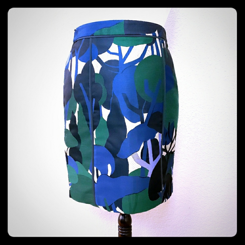 Ann Taylor Petites Jacquard Pencil Skirt